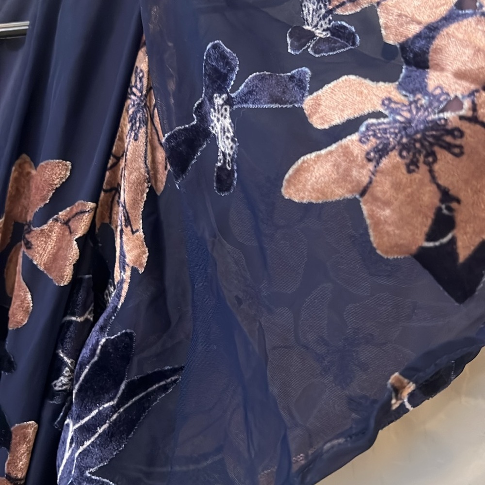 Lulus Floral Burnout Velvet Wrap Dress - Picture 10 of 11